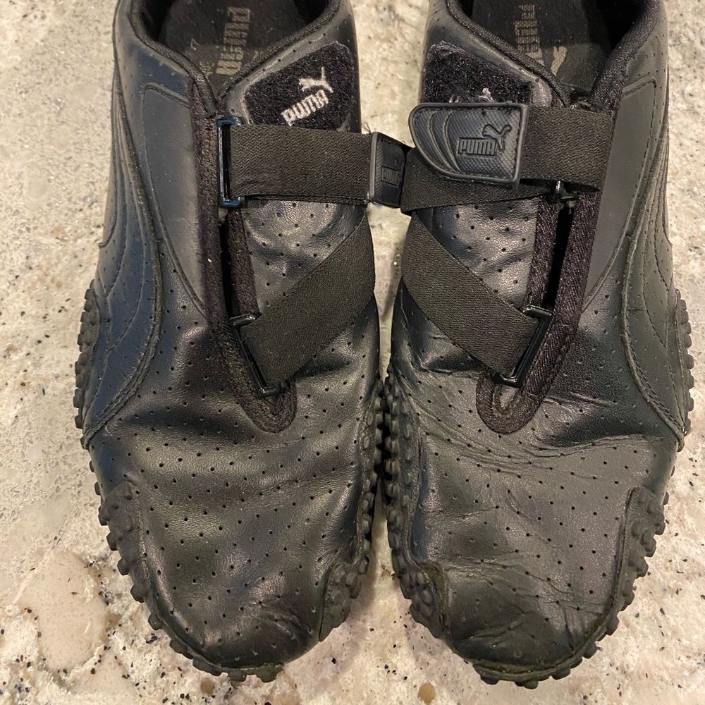 Puma Leather Sneakers with Velcro Closure